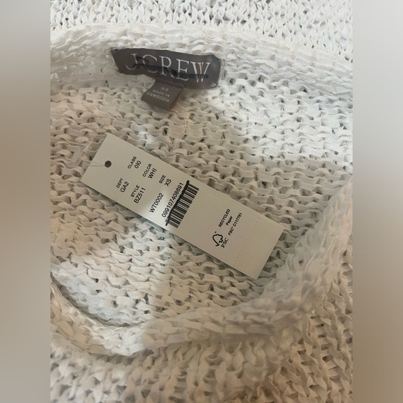 J. Crew NWT Textured Sweater Tee in White - Picture 11 of 11